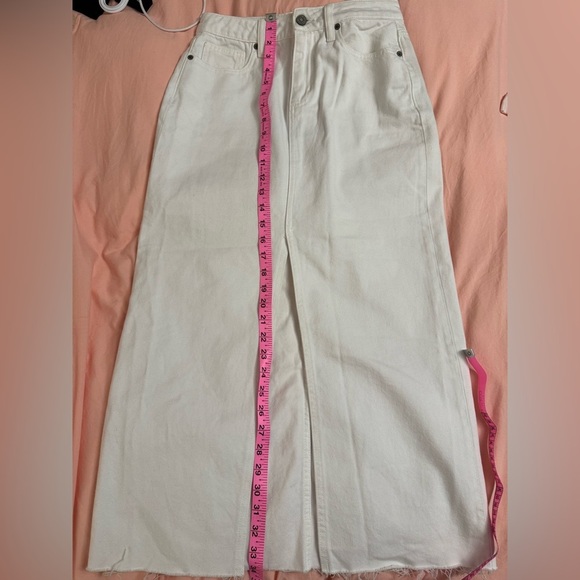 HIDDEN Peyton WHITE FRONT SLIT MIDI SKIRT - Women’s Large - Picture 14 of 14